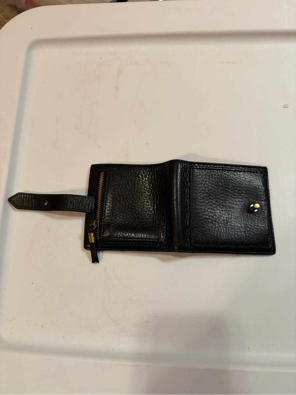 Madewell Black Leather Wallet - Picture 3 of 5
